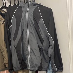 New Balance Men's Windbreaker Jacket - Black & Gray